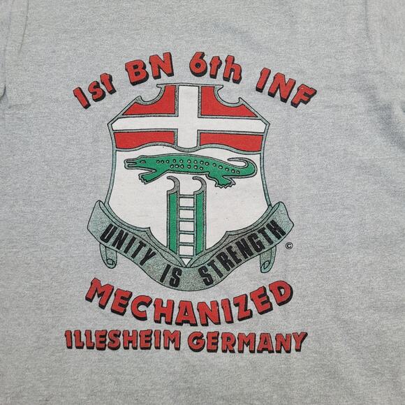 Vintage 6th-Infantry Regimen Shirt Womens Small 17x24 Germany - Picture 4 of 11